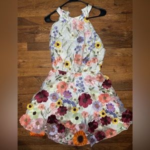Embroidered Flower Dress